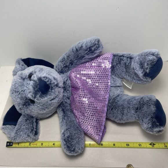 Kaisiyang Soft Bunny Rabbit  Blue & Purple Sequin Skirted Color 13 inch Lop Ear - Picture 7 of 7